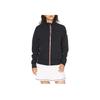 Adidas Logo Print Zip Casual Long Sleeve Jacket Women Jackets Black FS3801