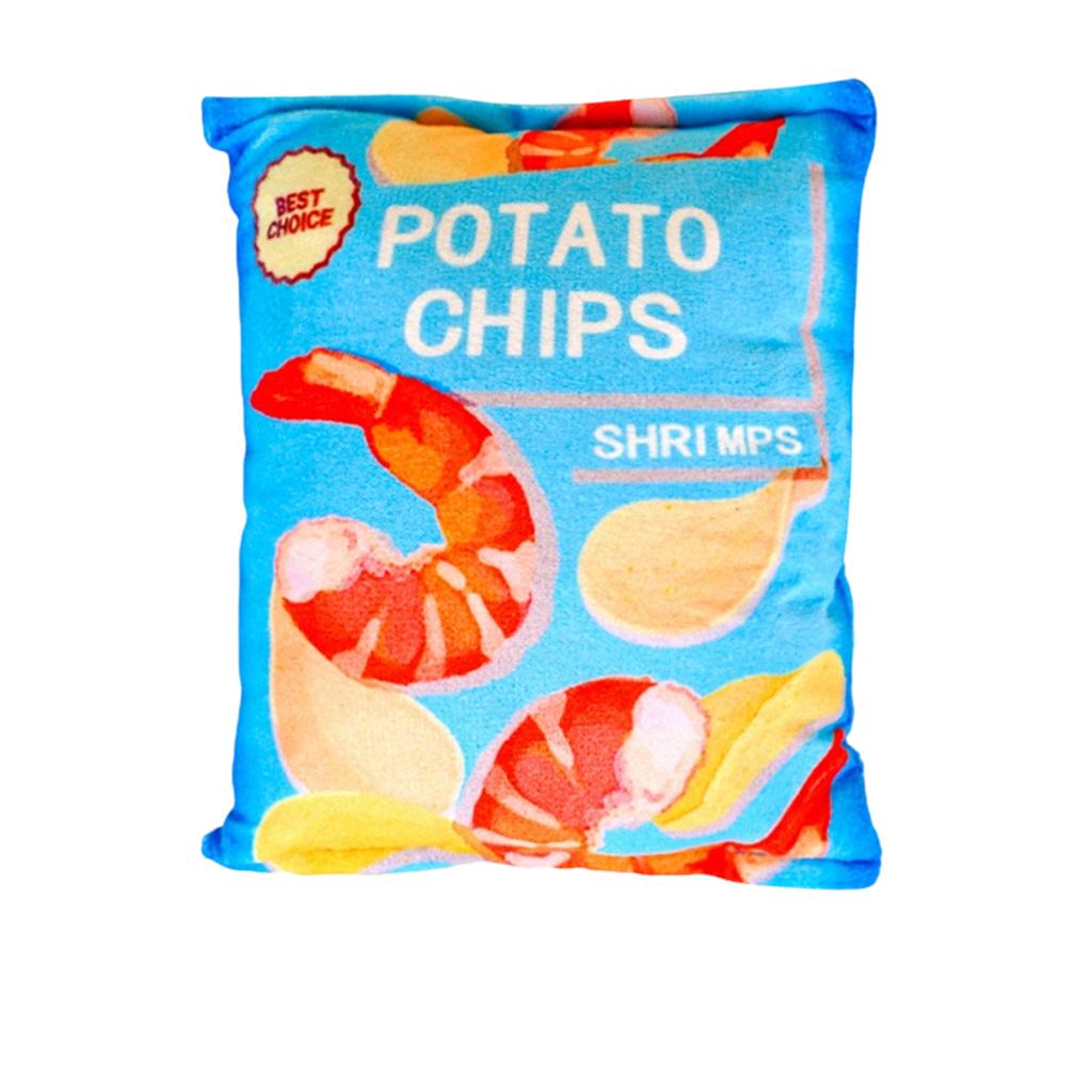 Furry Imitation Sound Paper Noise Making Potato Chip Pet Toy