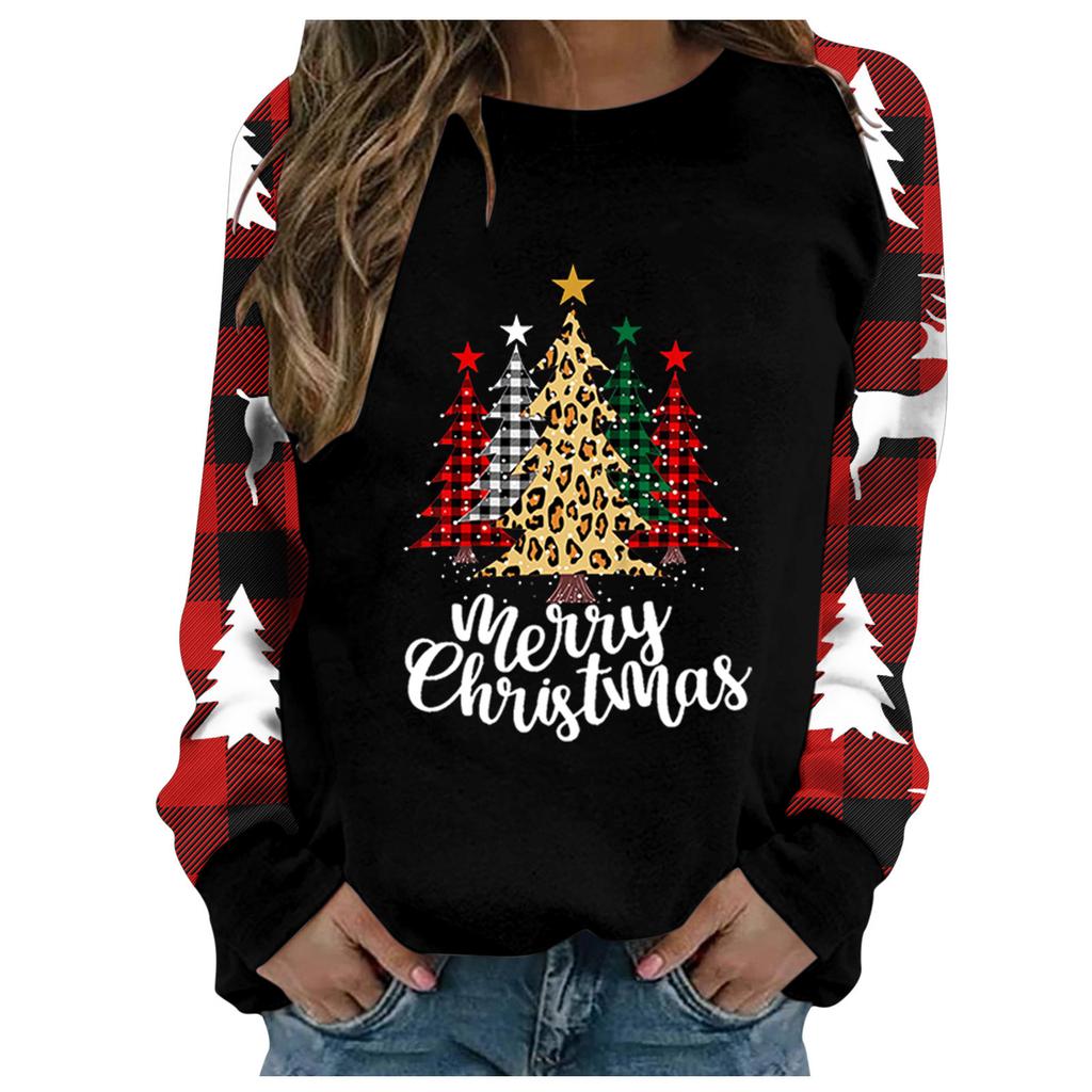 Women Casual Loose Round Neck Drop Shoulder Long Sleeve Sweater