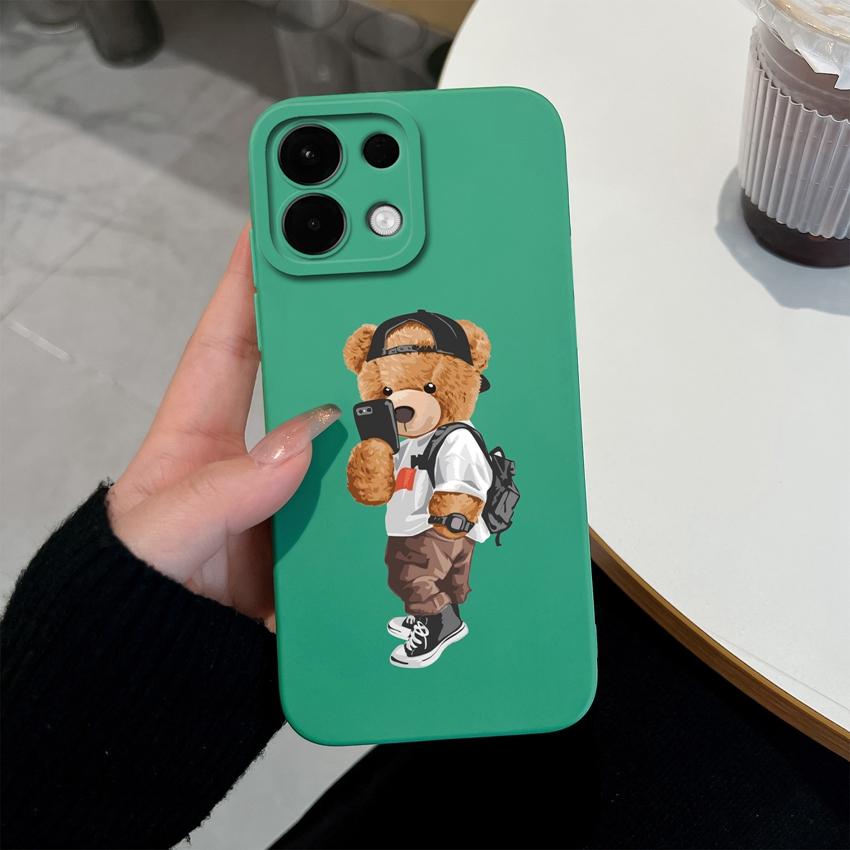 Pro Oppo A5 A5X K13 Realme 9 8 5 7 10 Pro Plus Pouzdro na telefon Vzor roztomilého medvídka Měkký silikon Profesionální protiskluzový ochranný kryt Pro Oppo Kryt