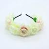 Floral Garland Romantic Wreaths Bride Garland Head Hoop Fashion Bohemian Bridal Flower Hair Accessories Children Headbands Gifts