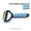 Multi-Purpose Flea Comb for Dogs and Cats - Fine-Toothed Plastic & Steel Needle Design