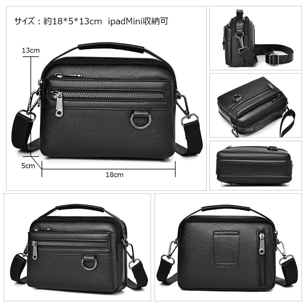 Whatna Mini Clutch Shoulder Crossbody Chest Waist and Thick Horizontal Perfect for Formal and Special A303 Men's 4-Way Bag, Bag, Bag, Bag, Pouch,