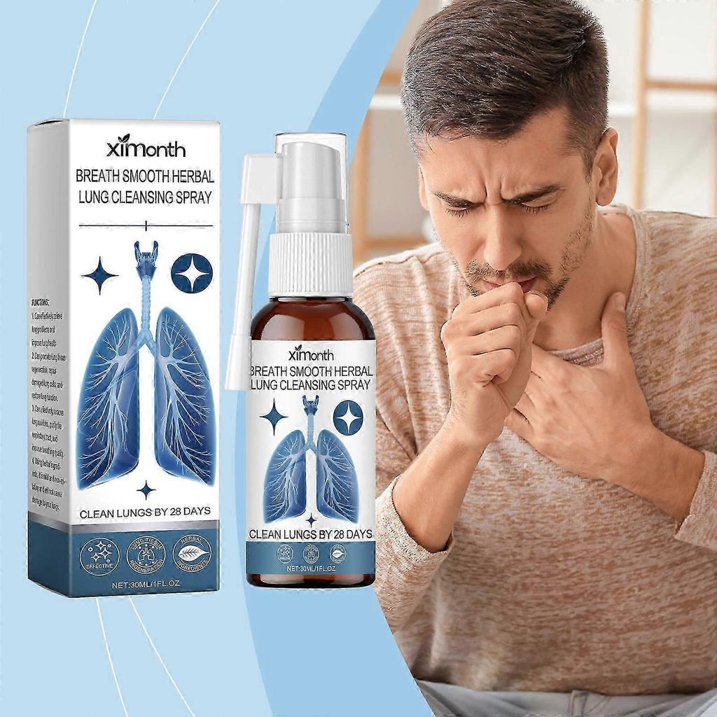 Lung Cleanser Spray Breath Detox Asthma Relief Improve Bronchial Sore Throat Sore Discomfort Respiratory Support Care