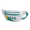 Li Ning Paris Fashion Week Polyurethane Synthetic Leather Waist Bag Unisex Waist Bag White ABLQ042-1