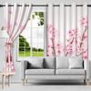 2Pcs Fresh Flowers Window Curtains Children Bedroom Living Room Apartment Indoor Outdoor Thermal Insulated Blackout Curtain