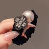 High-End Elegant Pearl and Rhinestone Hair Tie, Simple New Elastic Hair Band for Ponytail, Bun, and Hair Accessories