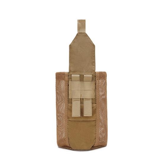 Taktiksel Su Şişesi Kılıfı Taşınabilir Hafif Ağır Hizmet Dış Mekan Aktiviteleri Seyahat Balıkçılık Avcılık Yürüyüş Katlanabilir Su Şişesi Tutucu File Çanta