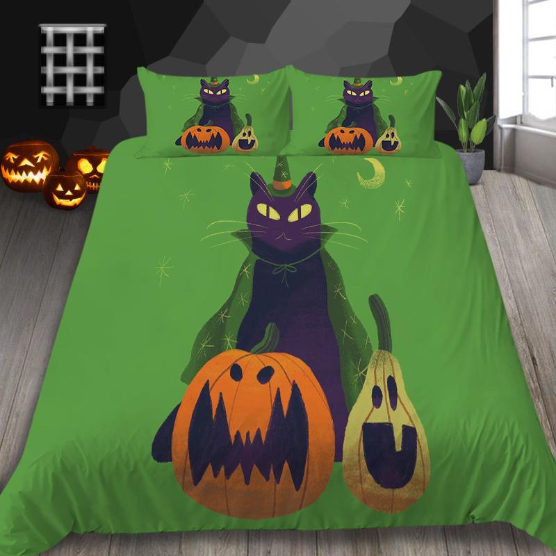 Halloween Home Textiles 3D Printed Duvet Cover Set Luxury Quilt Cover Microfiber Polyester King Queen Size Duvets Bedding