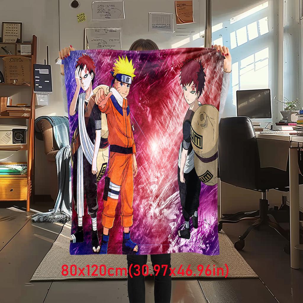 Japanese anime cartoon NARUTO famous Uzumaki Naruto blanket soft home furnishing nap decoration four seasons warm Sherpa blanket B8