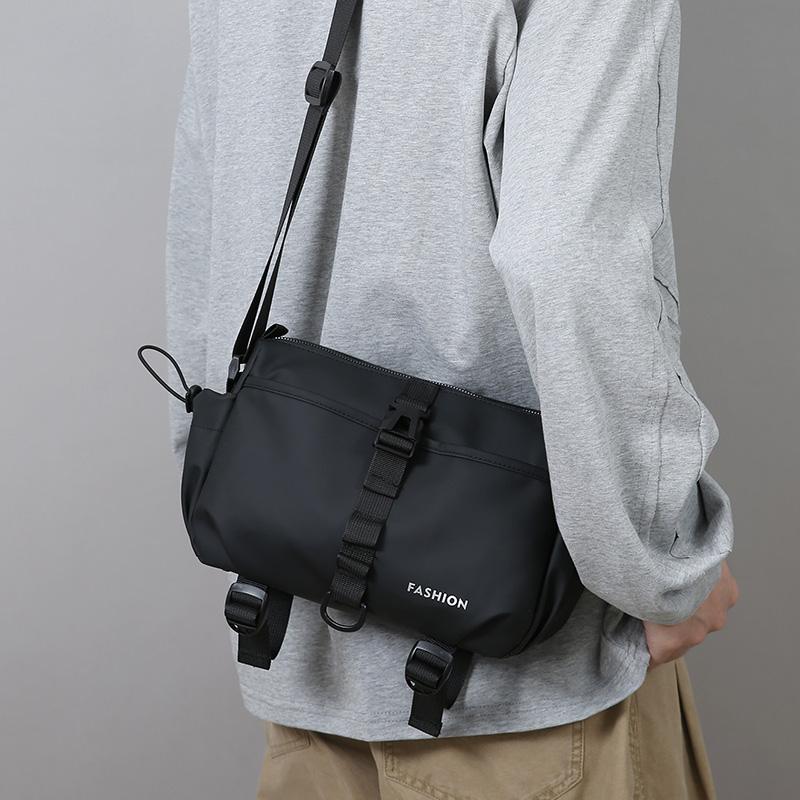 Casual Large Capacity Men's Crossbody Bag Outdoor Travel Nylon Material Water-Resistant Membrane Urban Minimalist Style