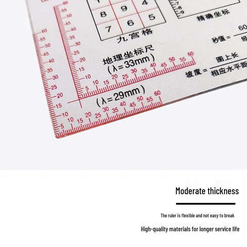 Lurong Professional Drawing & Recognition Ruler Set