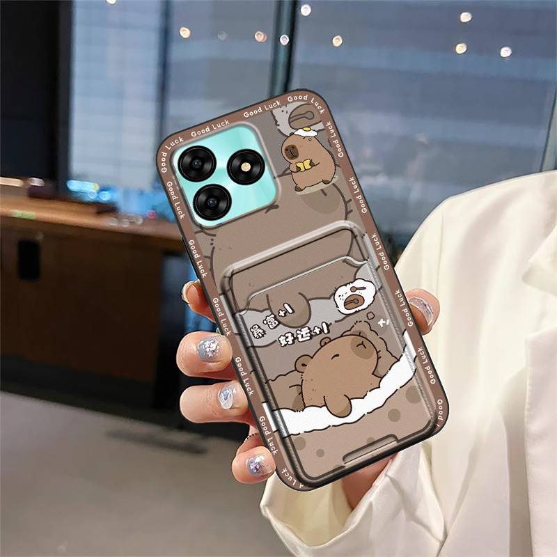 Shockproof TPU Phone Case For UMIDIGI G5/G5A Dirt-resistant Cartoon Card Slot Cute Graffiti Full Wrap Anti-dust Durable