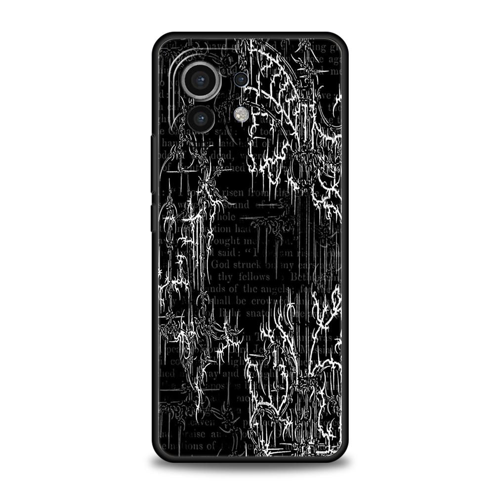 Cyber Sigil Cross Line Phone Case Cover for Xiaomi Mi 15 14 13 12 11 Ultra 14T 13T 12T 11T 10T Pro Lite 5G Shockproof Soft TPU