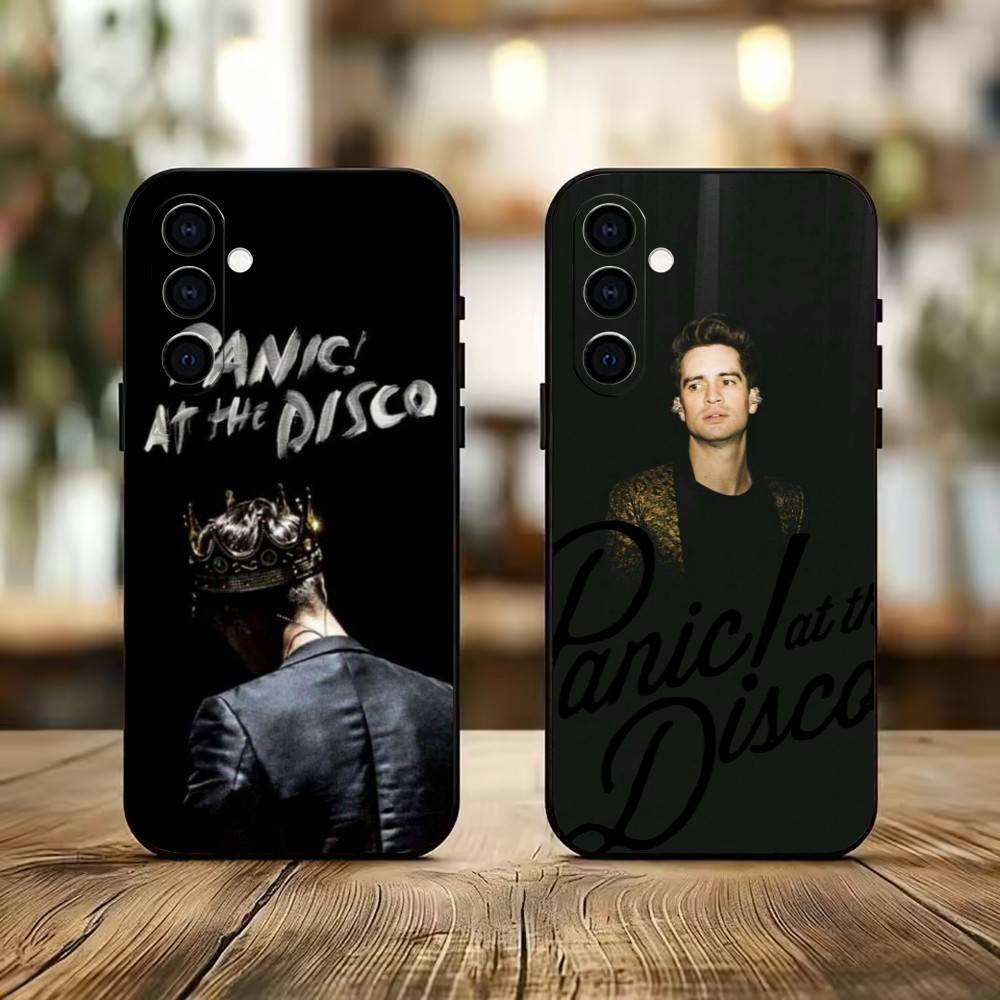 P-Panic! At The Disco Phone Case For Samsung Galaxy A73,A72,A71,A70,A53,A52,A51,Soft Silicone Black Cover