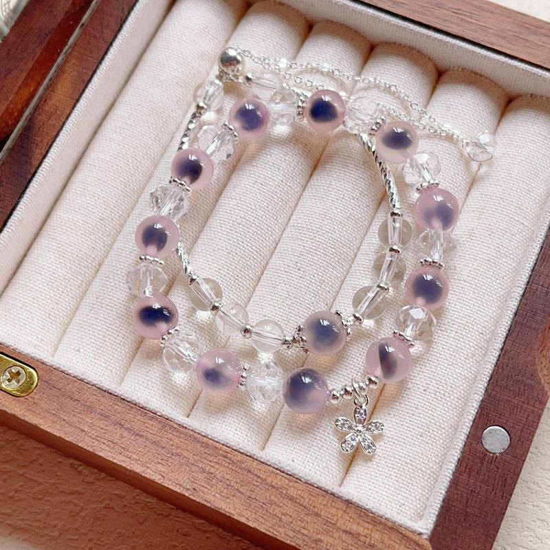 

Bracelet niche design suitable for fairies, sweet, cute and sweet stacked bracelets