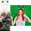 5pcs Green Clover Hair Band Elf Hat Accessories For St. Patrick's Day