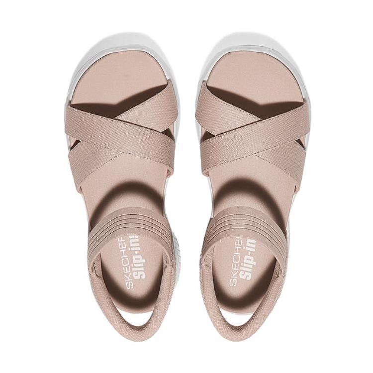 Skechers Cali Lightweight Soft Comfortable Kickproof Breathable Kids Sandals Kids Sandals Nude-Pink 119975-BLSH