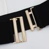 Buckle Elastic Wide Belt Women'S Waist Decorative Dress With Coat Jacket Elastic Waist Seal Three Sizes