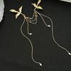 Corsage Ornaments Long Fringe Brooch Pearl Chinese Style Brooch Pin Phoenix Tassel Brooch  Decor