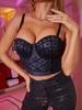 Rose Beauty A Faux Pearl Beaded Bustier Corset Cami Top
