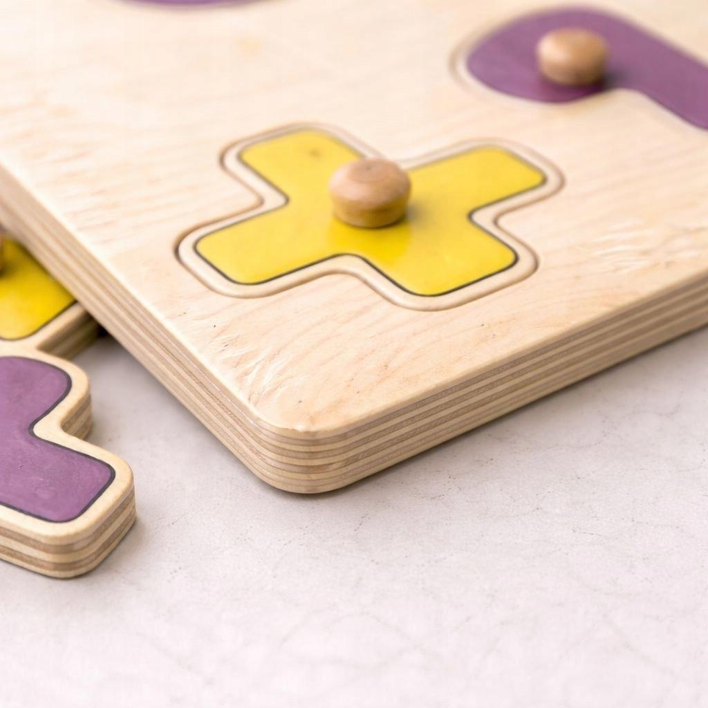 Wooden Puzzle Numbers Mathematics 15 pcs Montessori Learning