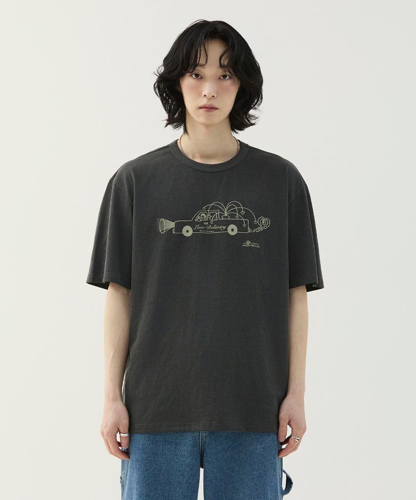 Mimdeowodeulobeu Burureu X Mimthe Love Delivery T-Shirt_White