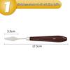 Wood Handle Plastic Palette Knife for Oil and Gouache Painting