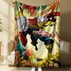 Thor Comic Book Flannel Blanket Marvel Superhero Print Lightweight Throw Soft Warm Fluffy Sofa Couch Bed Cover Nap Shawl Teens