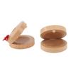 1 Pair of Wooden Castanets Kids Education Wood Finger Clappers Percussion Musical Instruments