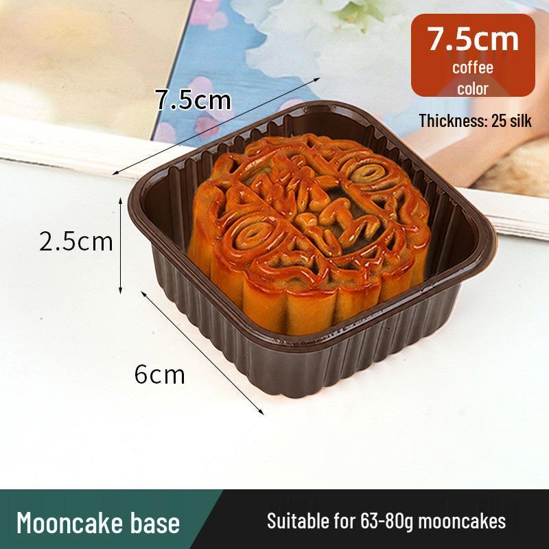 Golden Mooncake Blister Packaging: Salted Egg Yolk Pastry Tray with Mung Bean Cake Blister Box.