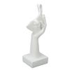 Thinker Face Statue Resin Face Sculpture Figurine Table Decorations for Living Room Bedroom Office