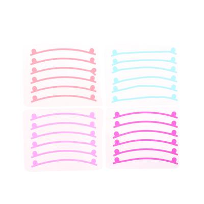 6Pcs Eyelashes Lifting Silicone Stripe Reusable Eye Lashes Lifting Curler Pad Perm Ribbon Eyelash Extension Supplies Makeup Tool