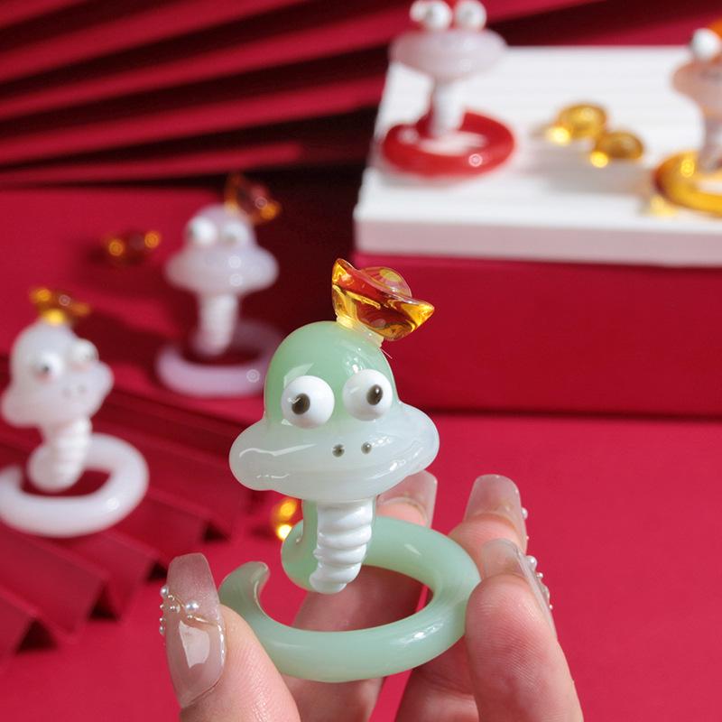 2025 Year of the Snake Glass Ornaments: Creative New Year Decorations and Gifts