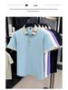 Men's Long-Sleeved Mulberry Silk Polo Shirt - Autumn Casual, Turn-Down Collar, Breathable Solid Color.