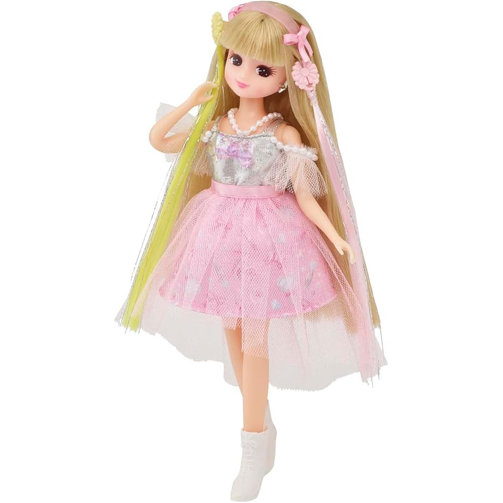 Takara Tomy Licca-chan Doll Extellicachan Pink Outfit Dress-Up Toy for Kids 3 Years and Up