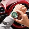 E108 Luxury Stainless Steel  Multifunction Men Quartz Watch Alarm Calendar 30M Waterproof Luminous Watch for Men