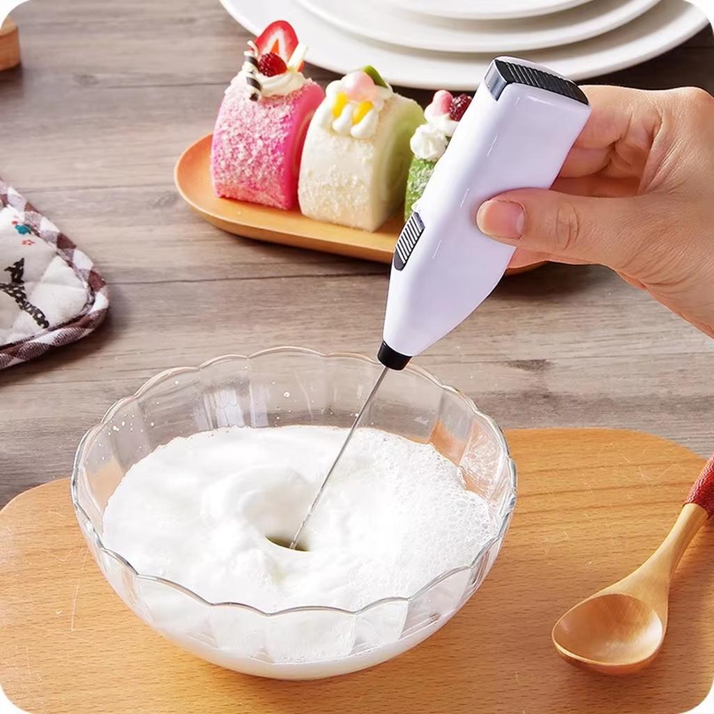 Handheld Electric Egg Beater Mini Mixer for Home Baking Cream Whipping and Egg Stirring with Stainless Steel Whisk Shaft