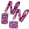 Alice In Wonderland Cat Anime Lanyard Badge Holder ID Card Lanyards Mobile Phone Rope Key Lanyard Neck Straps Keychain Key Ring