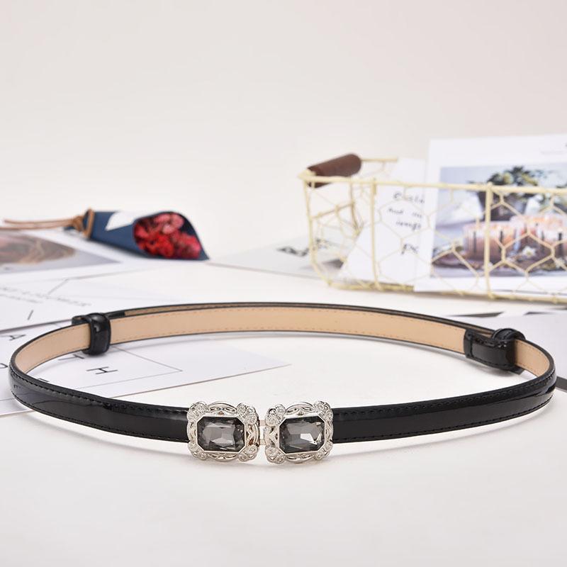 Belt Ladies Decorative Belt, Sweet Rhinestone Belt, Butterfly Pair Buckle With Belt Women