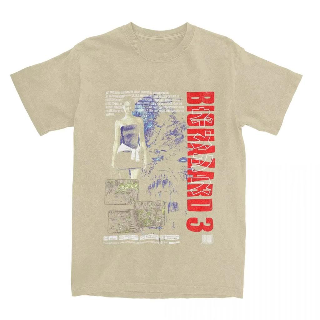 Men Residented Eviled 4 Biohazard Game TShirts 100 Cotton Clothes Short Sleeve TShirt O Neck Harajuku Tee Shirt Big Size