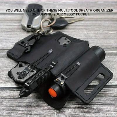 Étui d'outil tactique EDC rétro sac de ceinture d'outil d'extérieur sac de ceinture de sport étui à couteau étui à lampe de poche