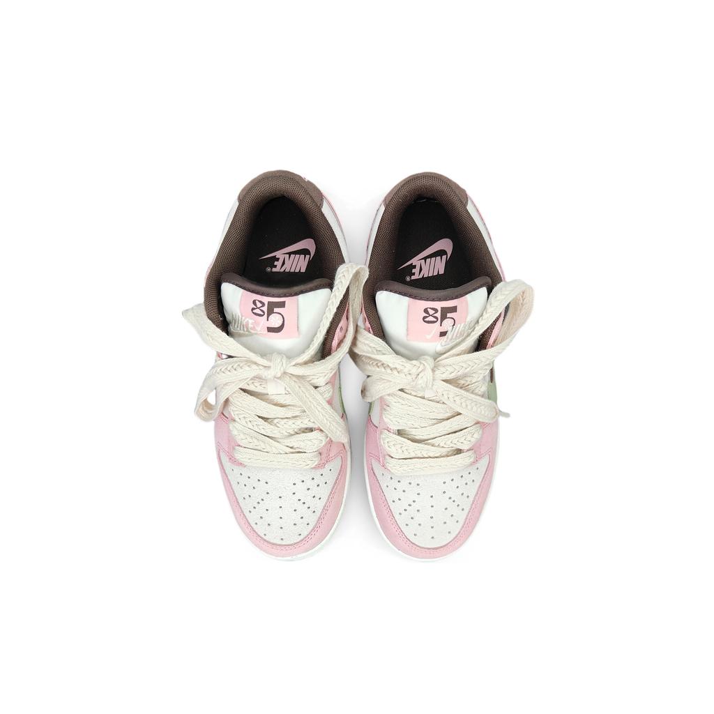Nike Dunk Slip Resistant Abrasion Resistant Low top Skateboard Shoes Unisex Pink Green Brown HV1799-161(Team501BOX)