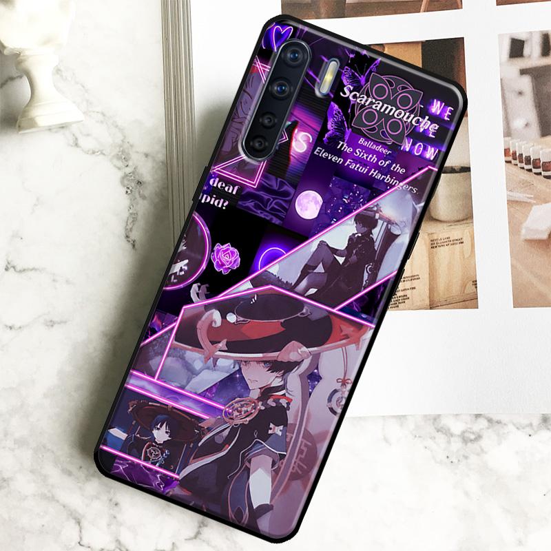 Scaramouche Genshin Impact Case For Oppo A18 A38 A58 A78 A98 A40 A60 A80 A16 A76 A96 A15 A17 A77 A74 A94 A54 A57S Cover