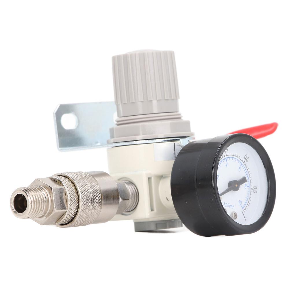  Compressor Pressure Regulator 1/4 Inch NPT  Pressure Regulator with 0‑1MPa Gauge for Pneumati