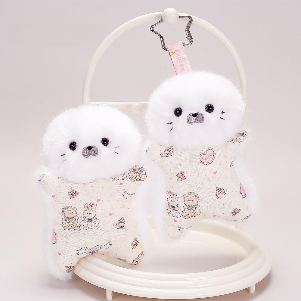 Plush Seal Keychain With Soft Polyester Fill For Stress Relief And Bag Decoration