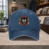 American Retro Black Panther Washed Baseball Cap Unisex Adjustable Vintage Casual Hat for Unisex Women Outdoor Daily Wear
