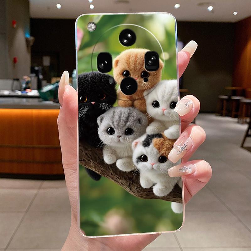 Phone Case For OPPO Find X8 Ultra 5G PKJ110 PKU110 Viral Fluffy Bunny Pattern Shell Soft TPU Transparent Shockproof Cover