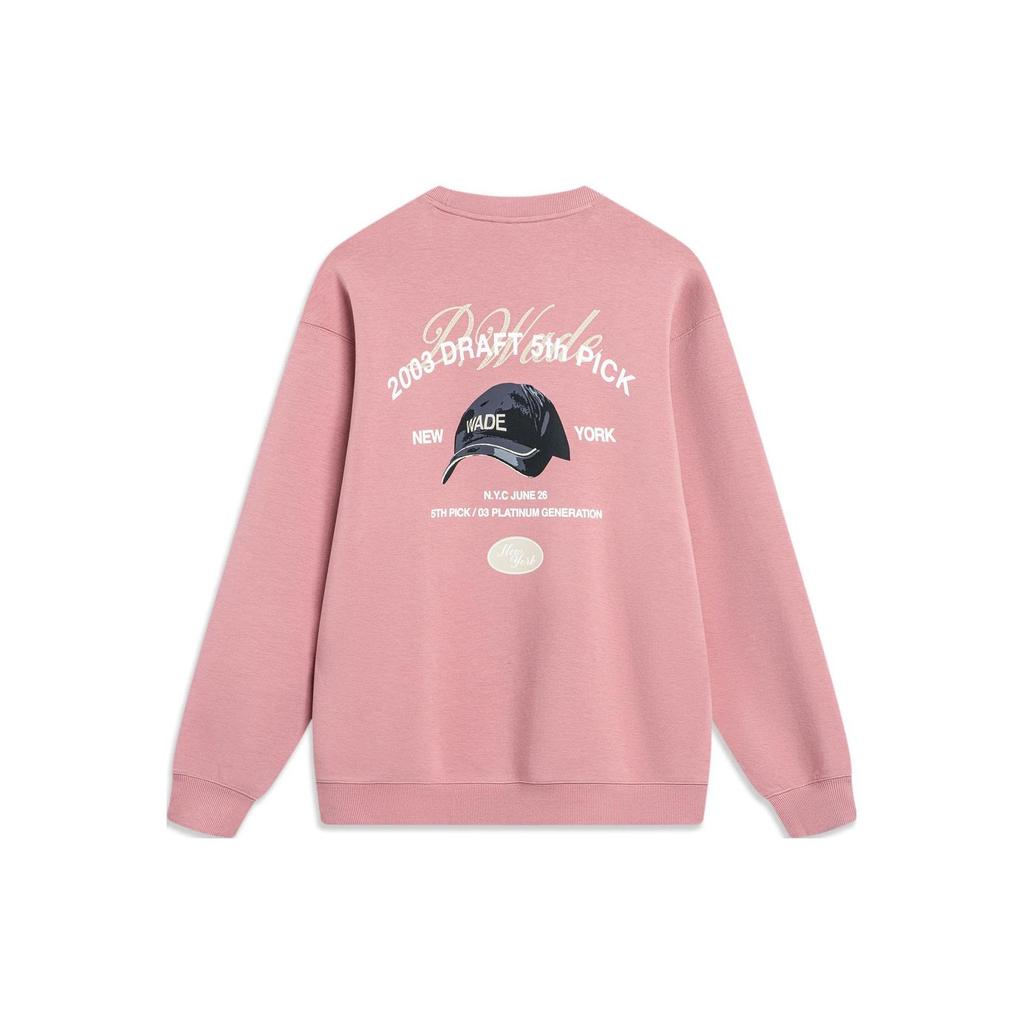 Li Ning Sweatshirt Men's Su Plum Pink AWDT493-7