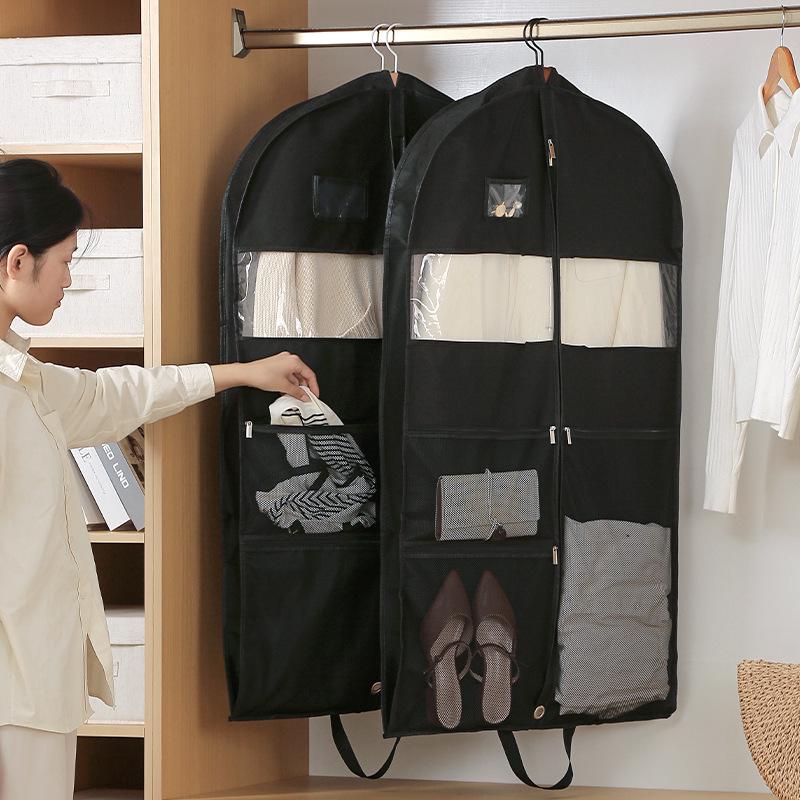 Thickened Non-woven Wardrobe Garment Dust Cover for Down Jackets
